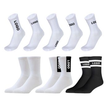 Factory direct supply breathable cotton ankle crew sport custom logo socks for men