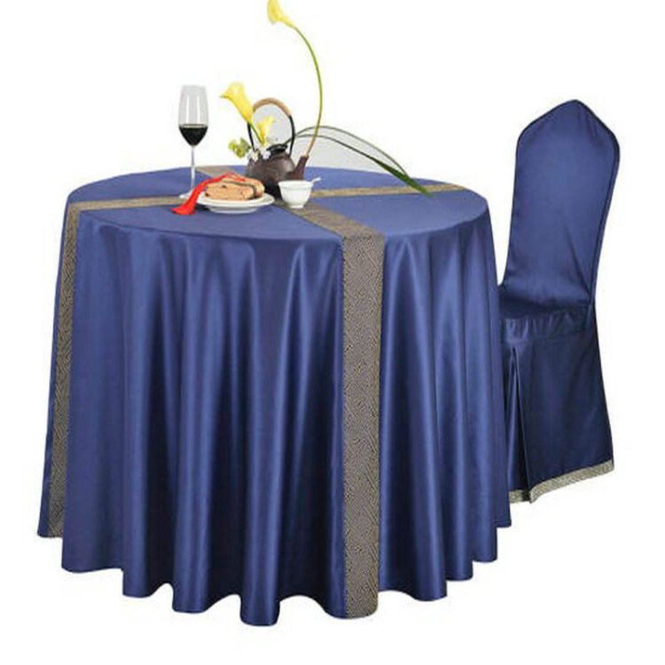 Hot sale cheap custom size wedding party satin round satin table covers tablecloths for round tables