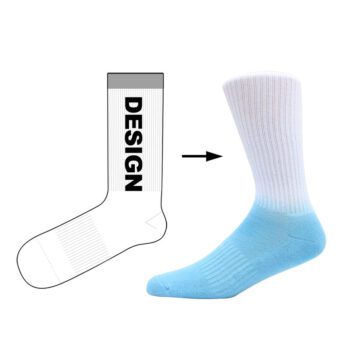 Custom logo slouch colorful designer sox famous brands socks tie dye