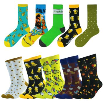Manufacturer wholesale custom logo design crew sock cotton bamboo happy fancy fashion slouch men dress socks