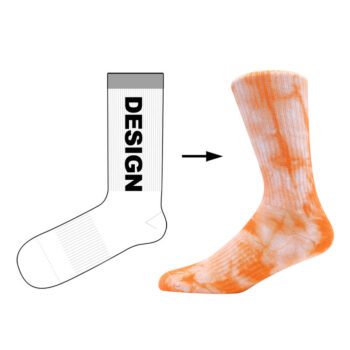 Custom logo slouch colorful designer sox famous brands socks tie dye
