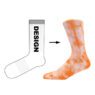 Custom logo slouch colorful designer sox famous brands socks tie dye