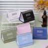 2025 custom print creative daily desk 2026 morandi solid color desktop calendar plan memo pad