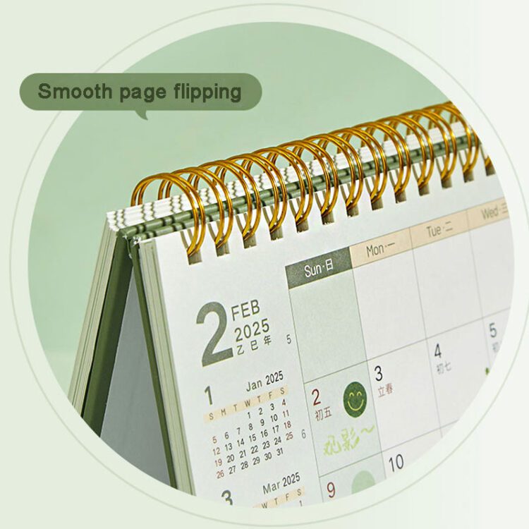 2025 custom promotional giveaways novelty business gift graduation advent 3d small mini pocket desk calendar with spiral