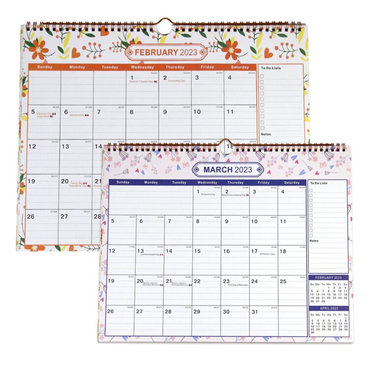 High quality cheap dry erase printing wall hanging calender flip planning oem wall calendar
