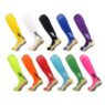Custom terry adult anti slip soccer football long knee high sport socks with grip