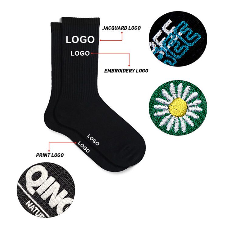 Custom logo slouch colorful designer sox famous brands socks tie dye
