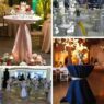 Factory price explosion low price recommended standing tablecloths stretch spandex bar tablecloths