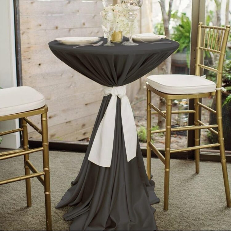 Tablecloth satin round solid color fabric glossy drape good tablecloth suitable for wedding arrangement