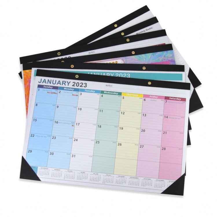 High quality cheap dry erase printing wall hanging calender flip planning oem wall calendar