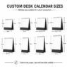 custom spiral bound yearly desk calendar 6