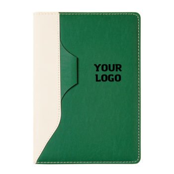 Soft-touch leather business notebook minimalist office journal for meetings custom logo office supplies