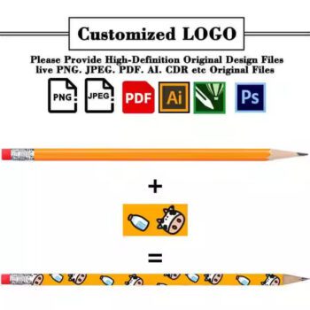 Oem utiles escolares customized pencils personalizzate school supplies stationery set pencil factory