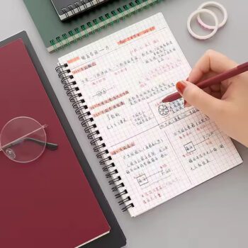 High quality a4 b5 black sketchbook diary eco-friendly wholesale customized notebooks soft printed organizer writing