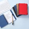 Customizable logo kraft notepad with pen memo sticky notes spiral notebook printed promotion custom notepads with pen