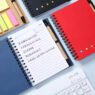 Customizable logo kraft notepad with pen memo sticky notes spiral notebook printed promotion custom notepads with pen