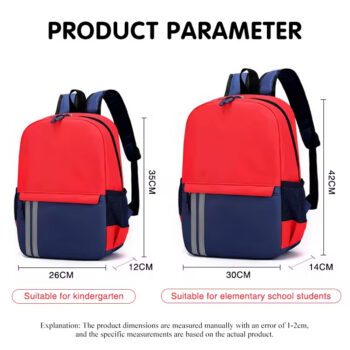 Custom logo oxford fashion casual sports backpack for primary school kids zipper closure waterproof nylon lining unisex