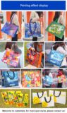 Custom lamination printed durable reusable pp woven tote bag exhibition supermarket waterproof shopping bag