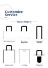 Personalized handle printing women's tote bags shopping custom size grocery packaging blank printing design pp woven bag