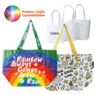 Supermarkets stores tote bag environmentally friendly big capacity reusable pp woven polypropylene shopping bags