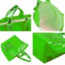 Wholesale unique sewn film custom printed logo laminated recycle polyester pp woven shoppingg bag with handles