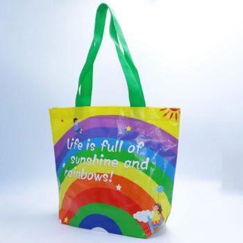 Supermarkets stores tote bag environmentally friendly big capacity reusable pp woven polypropylene shopping bags