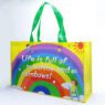 Supermarkets stores tote bag environmentally friendly big capacity reusable pp woven polypropylene shopping bags