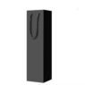 Black blank cardboard custom small business logo store packing festivals wholesale single bottle wine bags for wine bottles