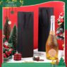 Black blank cardboard custom small business logo store packing festivals wholesale single bottle wine bags for wine bottles