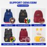 Custom wholesale logo primary oxford fashion unisex kids backpack 2025 waterproof school children's casual bag