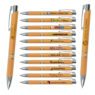 2 rings recycle bamboo ballpoint pen