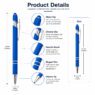 aluminum stylus touch ball pen parlex 2