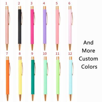 luxury metal rose gold ballpoint pen 1