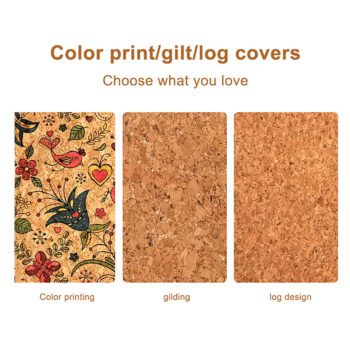 a5 a6 eco friendly cork cover notebook pen set 1