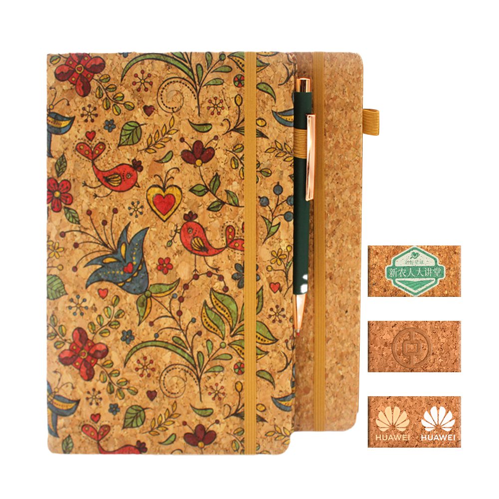 a5 a6 eco friendly cork cover notebook pen set a5 a6 eco friendly cork cover notebook pen set