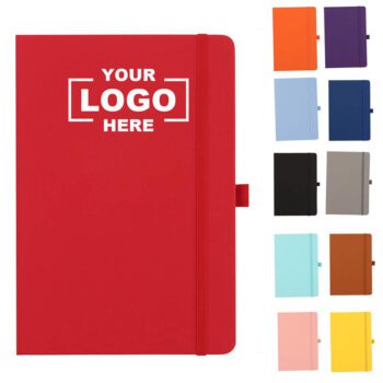 a5 a6 pu leather cover notebook with pen holder