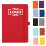 a5 a6 pu leather cover notebook with pen holder