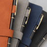 a5 blue leather journal with magnetic buckle 1