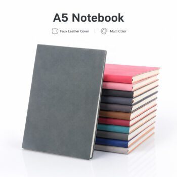 a5 faux leather hardcover notebook shanox
