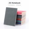 a5 faux leather hardcover notebook shanox