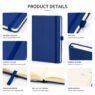 a5 pu leather hardcover notebook gratox 6