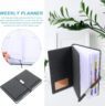 a5 pu leather notebook with card holder 1