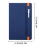 a5 pu leather notebook with pen holder 5