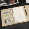 a5 three fold loose leaf binding notebook 3