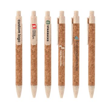 cork wheat straw ballpoint pen