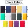 custom embossed hardcover a5 pu leather notebook 1