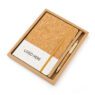 custom logo sustainable cork notebook sets 6