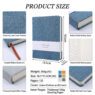 custom printed a5 linen business notebook 3