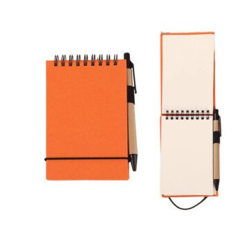 flip up design spiral notebooks with pen 1
