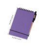 flip up design spiral notebooks with pen 5